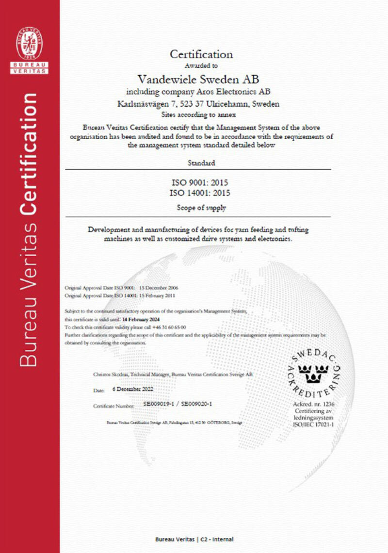Cert VDWS 23